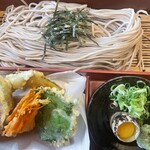 開運そば - 野菜天ざる蕎麦