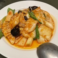 中国料理 四川 - 烏賊とセロリの辛子炒め¥3000