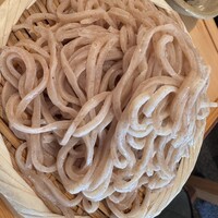 自家製粉石臼挽きうどん 青空blue 本店 - 自家製粗挽き麺　大盛