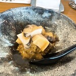 スシコーヒー - アワビの小丼（肝和え）