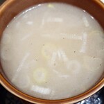 そうる肉食堂 承 - 定食のスープ