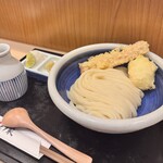 本格手打 もり家 - 宇和島えそちくわ天、半熟たまご天のぶっかけ¥990