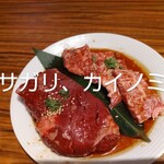 みなとみらいde 焼肉 DOURAKU - コース　サガリ、カイノミ