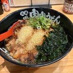 元祖肉肉うどん - 料理写真:にこにこ定食 1,390円、わかめ +100円