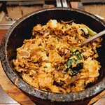米沢牛炭火焼肉 上杉 - 石焼カルビビビンバクーポンランチ(1100円)　※期間限定メニューのため、現在食べられません