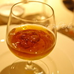 レストラン ベレコ - 人参のムース　ウニのコンソメジュレ乗せ