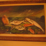 L'Antica Pizzeria Port'Alba - ジローラモさんが描いたと言われる油絵