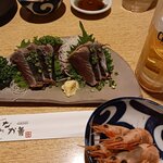 刺身居酒屋 なか善 - サービスのカツオ