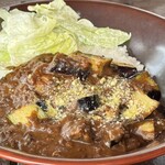 珊瑚礁 本店 - ナスと挽肉のカレー