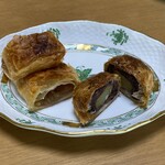 菓工房 後藤 - 左）『無花果パイ』　右）なんだっけ、栗のパイ？