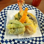 神通町　田村 - 天麩羅盛り合わせ