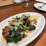 Trattoria Lino - サルシッチャとほうれん草のソテー