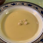 ペンション お山のえんどう - 3泊目のスープ（コーンポタージュ）