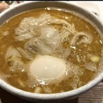 とりやき八 薬院店 - 博多水炊きらーめん　鶏と節のWスープ