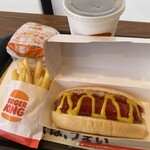 BURGER KING - 料理写真:フィッシュバーガーセットとクラッシックホットドッグ