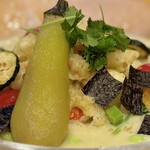 飯田商店 - 限定『湯河原十二庵の青大豆豆乳と山葵と酢橘の冷し麺』✨