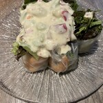 炭焼きワイン食堂 オルサリーノ - 海老とアボカドの生春巻き