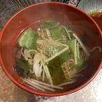 かどやホルモン店 - ニュー麺も出汁の味が良いです。