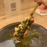 ワイン÷炭火焼き酒場cacco - せせりのエスカルゴバター焼き