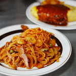 洋食の店 南海 - イタリアンスパゲティー (￥800)、オムライス (￥900)