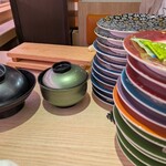 回転寿司 まつりや - 家族３人で結構食べた