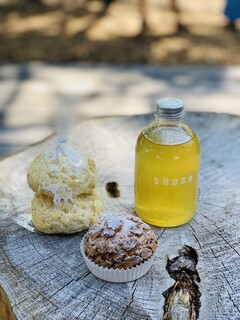 SHOZO COFFEE KARUIZAWA - Plate Scone, JPY 460
                        Cream Puff, JPY 500
                        Lemon Lime Syrup, JPY 1500