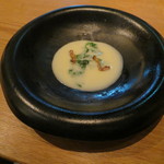 ラ・ボンヌターブル - せせらぎポークのベーコンと法蓮草のじゃがいもの温かいスープ2