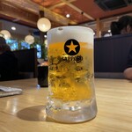 生そば あずま - 何より先にこれを飲みながらメニューを選びましょう