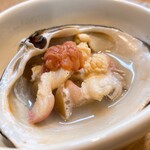 焼貝うぐいす - 北寄貝の酒盗焼き