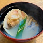 焼貝うぐいす - 蛤のお吸い物
