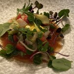 イタリアン オット - ガスパッチョとツブ貝のタルタル