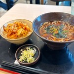 ゆで太郎 もつ次郎 - 料理写真:AKEミニかきあげ丼セット　950円