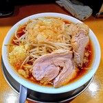 頑極 - ヤサイ、アブラ、カラミ普通、ニンニク少なめ