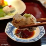 逸品さかい - 鱧の焼霜を山葵とともに