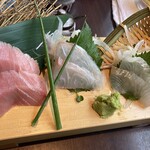 Sakana to Oden Hitoshizuku 福島站前店 - 3種のお刺身