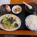 Chuugoku Ryourii Ppin Kou - 豚肉ときくらげの玉子炒め定食￥７５０