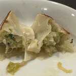 函館麺屋 ゆうみん - 餃子　断面