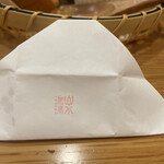 山水水出珈琲 - お塩の包紙