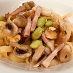 西洋風料理 熱海 KOUWA - 【あさり･ムール貝･ベーコンのパスタ】