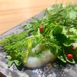 ブラッスリー 航 - 北海道産ホタテのカルパッチョ