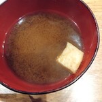地酒と肴と釜めしのお店 橙 - 味噌汁