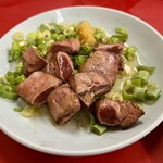 豚足のかどや - レバー 半焼き