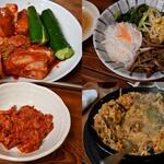 大同苑 - キムチ・ナムル・チャンジャ・ビビンバ