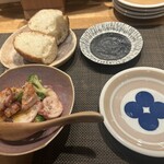 五本木 AKIMOTO - 水蛸　ブロッコリー　カリフラワー　アンチョビソース