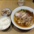 親鶏中華そば 綾川 - 料理写真:親鳥中華そばの中太麺、親鳥4枚、鶏かわ、小ライス