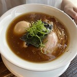 MENSHO District - 醤油らぁめん味玉追加