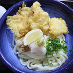 本格手打うどん 麺むすび - 鶏天おろし冷(大2玉)1030円