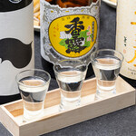 日本酒飲み比べ