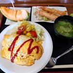 カタヤマ - オムライスランチ(お値段お任せ)