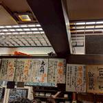 立ち呑み処　たなか屋 - カウンター上のお酒メニュー